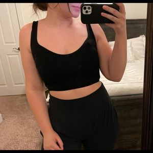 Urban outfitters black ribbed tank top